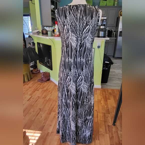 Ultra Chic and Timeless LANVIN Paris B&W Vintage Maxi Dress - Picture 5 of 8